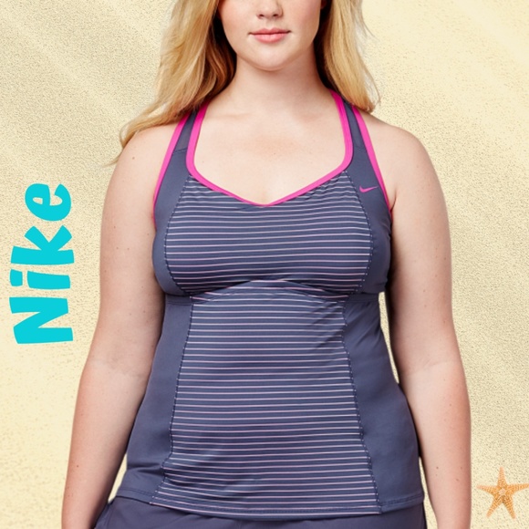 plus size nike swim top